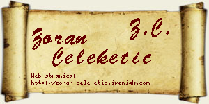 Zoran Čeleketić vizit kartica